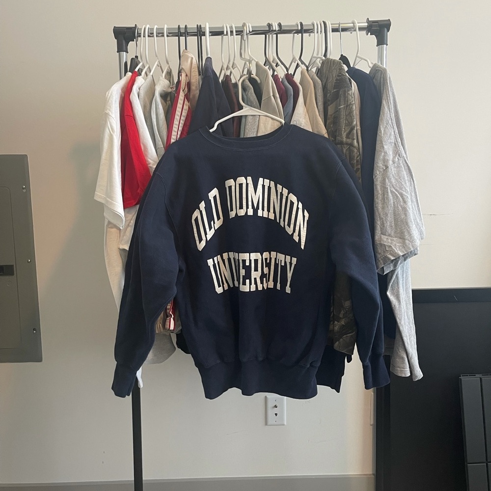 Vintage Champion Old Dominion College Sweater | XL